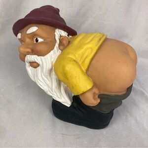 Mooning Garden Gnome PVC Sculpture Statue Yard Lawn Patio Decor Figure Ornament